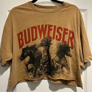 Budweiser Cropped Graphic Tee